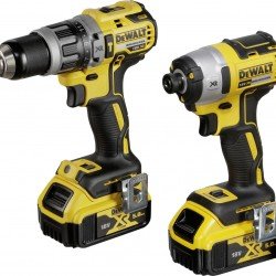 Dewalt DCK266P2 Σετ Κρουστικό Δραπανοκατσάβιδο & Παλμικό Κατσαβίδι 18V με 2 Μπαταρίες 5Ah και Θήκη